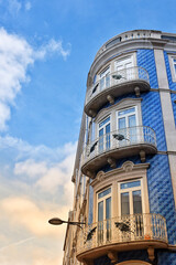Historical apartment building in Lisbon, Portugal