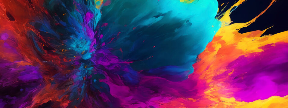Abstract watercolor background banner. Ready for text ofo promotion elements.