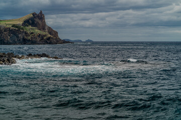 Fototapeta premium Coast Reis Magos of the island of Madeira , Portugal