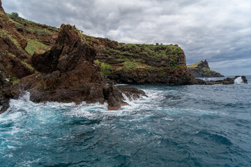 Fototapeta na wymiar Coast Reis Magos of the island of Madeira , Portugal