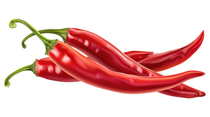 Red chili hot pepper png, isolated on white or transparent background hd - obrazy, fototapety, plakaty