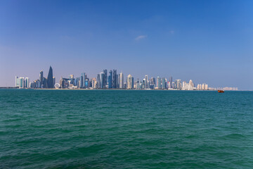 Fototapeta premium Doha Skyline Viewpoint, Doha, Qatar