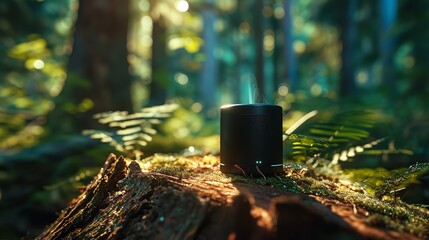 Obraz premium Portable Wireless Bluetooth Speaker for Listening On the Go