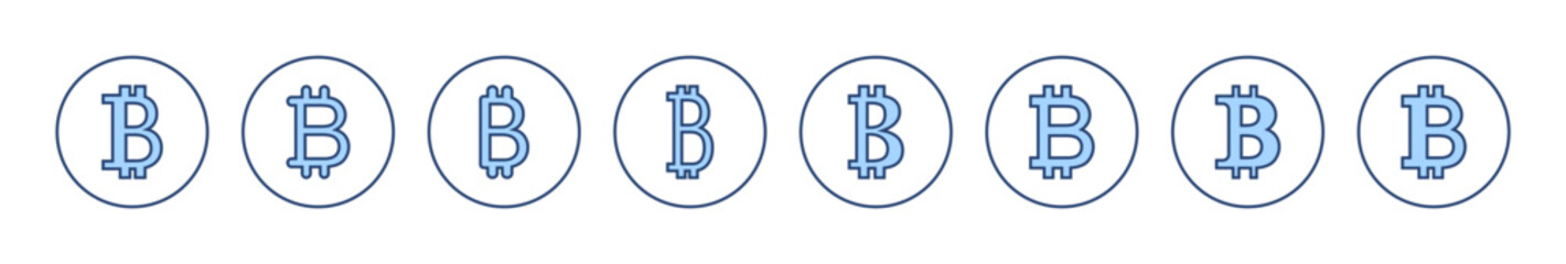 Bitcoin icon vector. bitcoin sign and symbol. payment symbol. cryptocurrency logo