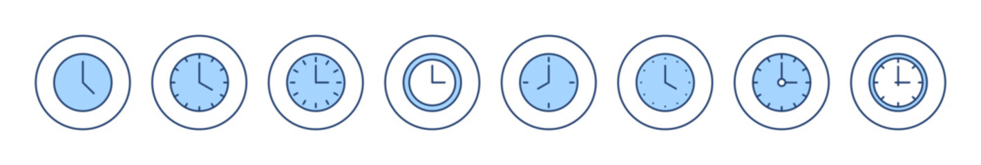 Clock icon vector. Time sign and symbol. watch icon