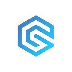 Letter G Hexagon Logo