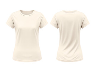 Women t-shirt template  