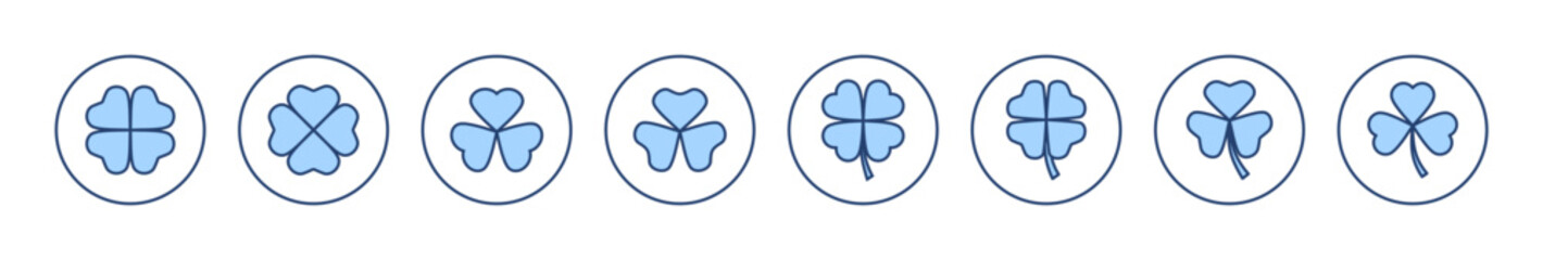 Clover icon vector. clover sign and symbol. four leaf clover icon.