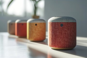 Wireless Bluetooth Speakers on a White Background

