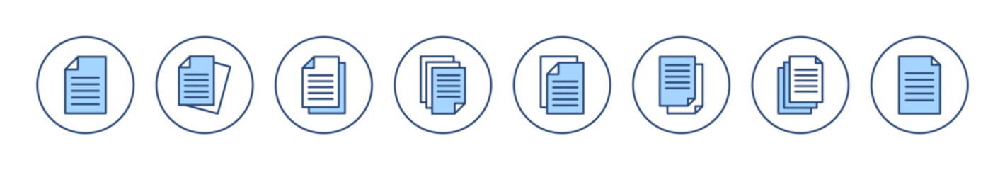 Document icon vector. Paper sign and symbol. File Icon