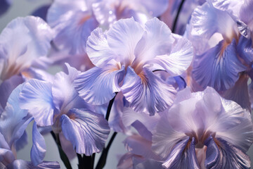 Vibrant Beauty: Purple Iris Blossom in Nature's Floral Garden