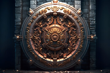 Fototapeta premium 3d rendering Underworld Gate Portal