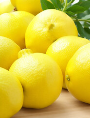 Fresh lemons are high in vitamin C.