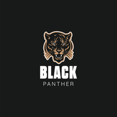 panther t shirt design logo vector illustrator - obrazy, fototapety, plakaty