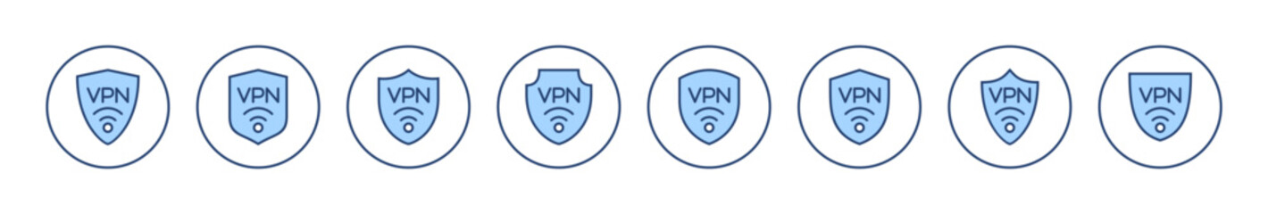 Vpn icon vector. Private network sign and symbol. virtual private network icon.