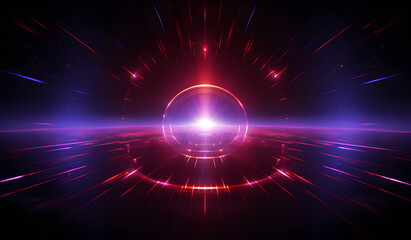 Shiny Neon Luminance of a Wormhole, Quantum Leap Radiance of an Energy Vortex