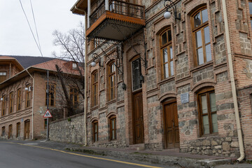 Fototapeta na wymiar Old streets, Sheki city, Azerbaijan