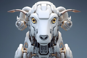 Fototapeta premium 3d rendering Sheep cyborg
