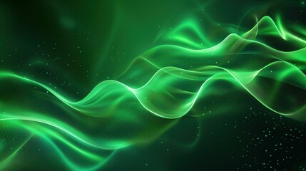 Green Gradient Blur Abstract background. Modern