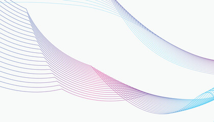 Fototapeta premium wavy background colorful line art gradient vector design