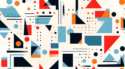 Modern Melody: Abstract Geometric Shapes and Patterns