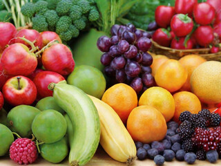 Naklejka na ściany i meble image of fruit and vegetables
