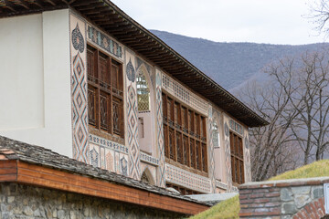 Sheki, Azerbaijan - January 3rd, 2024: The Palace of Shaki Khans
