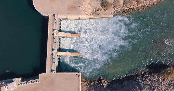 Diversion of Colorado River to an agricultural canal.