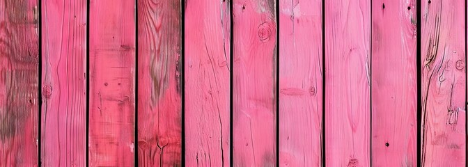 Pink painted wood background. Vertical wood planks. Pink wooden texture