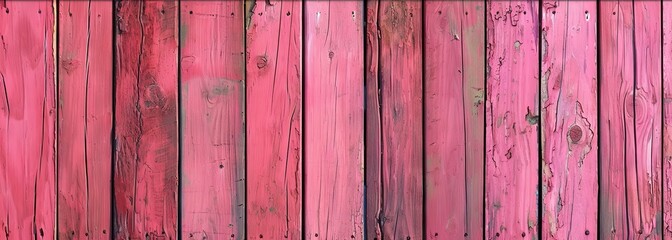 Pink painted wood background. Vertical wood planks. Pink wooden texture