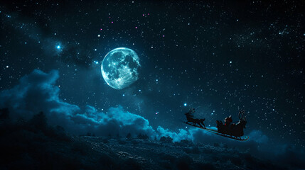 Starry Night Santa Sleigh Ride