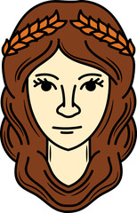 Virgo Zodiac Illustration