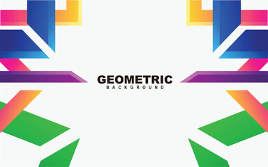 geometric background colorful gradient vector design