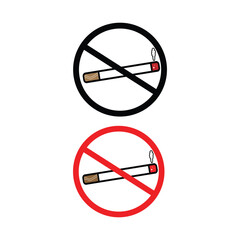 no smoking icon vector illustration symbol design