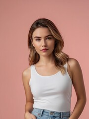 Obraz premium attractive pensive girl looking at viewer