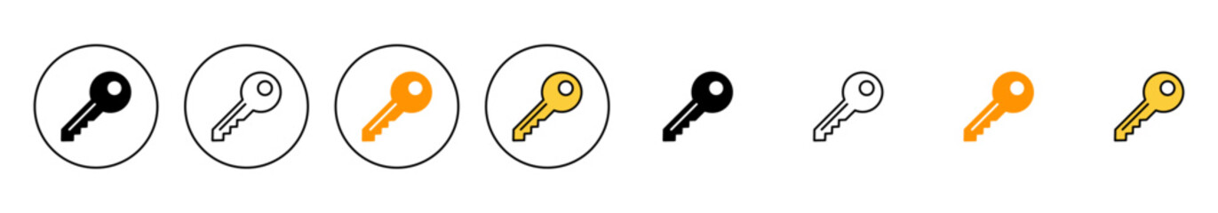 Key icon set vector. Key sign and symbol.