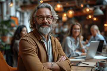 Fototapeta premium Business person portrait in a modern office