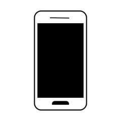 正面から見たスマートフォンのシンプルなイラスト