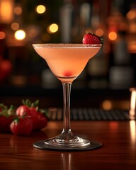 A colorful and artistic cocktail drink in a studio setting. 