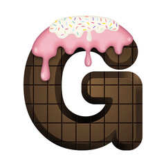 Chocolate bar Strawberry cream