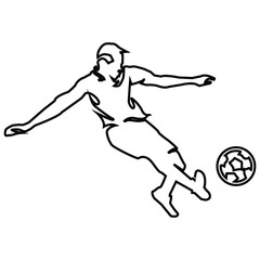 person kicking ball icon vector illustration symbol design