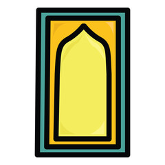 Muslim prayer mats islamic prayer rug vector design