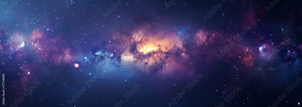 Canvas Prints galaxy with nebula and stars in space. outer space background. galaxy background