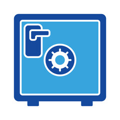 Save box icon vector or logo illustration glyph color style