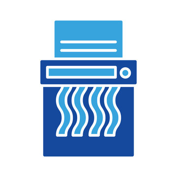 recommend clip art: Shredder icon vector or logo illustration glyph color style