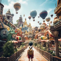 Papier peint adhésif Parc dattractions If youre looking amusement park like Disneyland in Indonesia, this name is at the top of the list.Located in North Jakarta this amusement park is one of the most favorit place for Indonesian to spend 