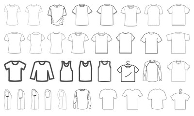 Clothes sketch model collection