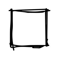 square brush stroke frame