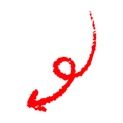 Fototapeta premium down red arrow element