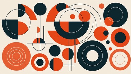 Mid Century Modern: Abstract Shapes and Circles
